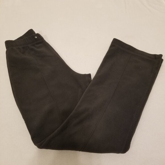 Dark Grey Fleece Sweatpants Track Pants Joggers Warm Small Wide Leg Seg'ments - Picture 2 of 11